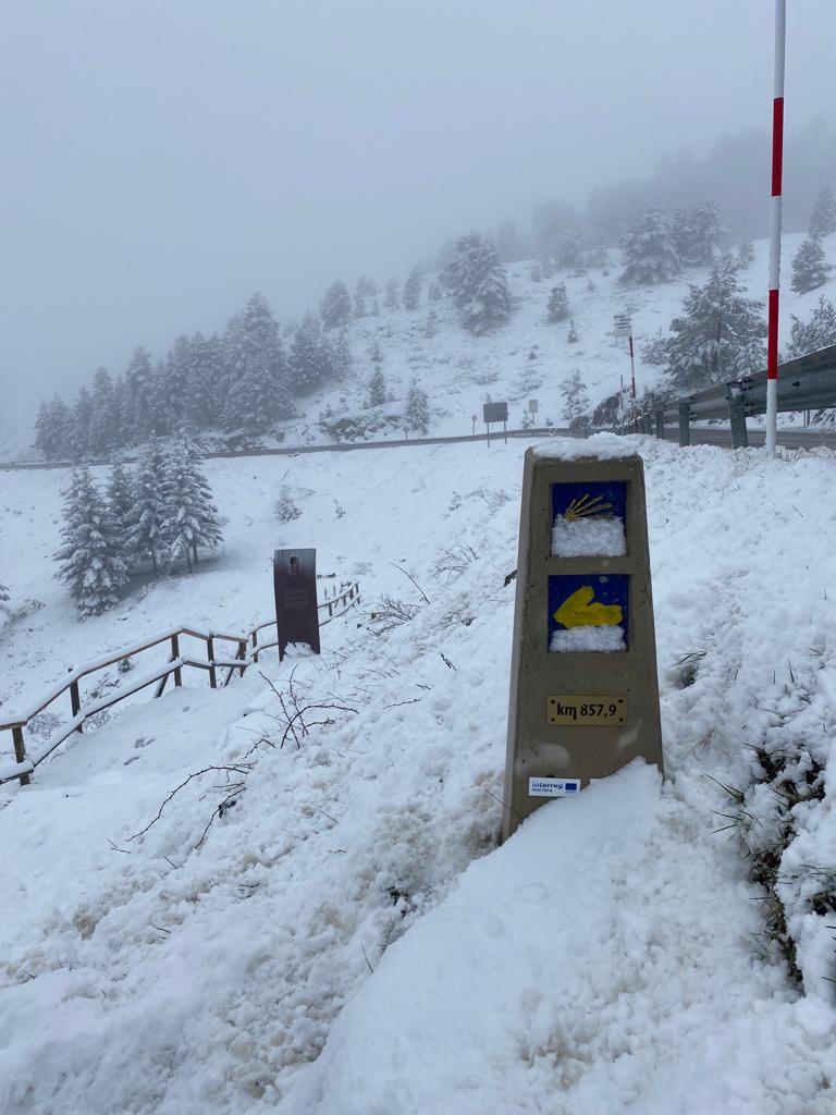 Originele foto van Annemie op dag 1: Chalet Peyranère / Somport naar Villanua