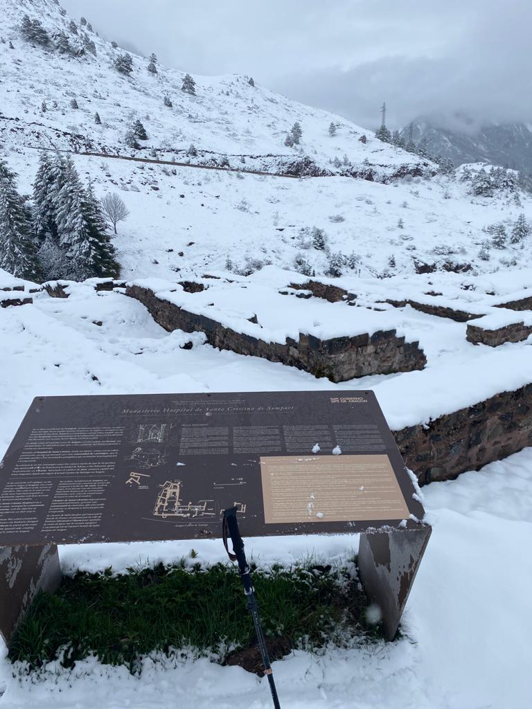 Originele foto van Annemie op dag 1: Chalet Peyranère / Somport naar Villanua